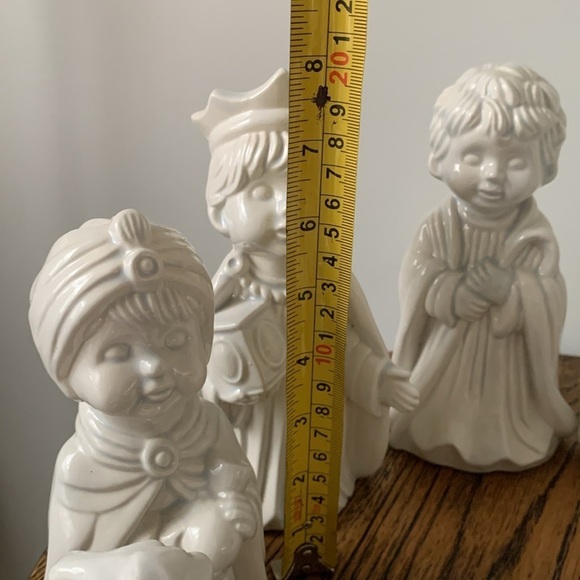 Arnels Pottery Vintage Nativity set Blue Christmas‎ Holy Family Handmade set 10p - Picture 13 of 17